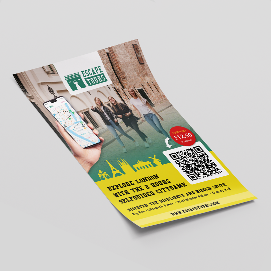 Promotiemateriaal van Escape Tours®